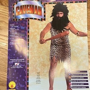 Rubies Caveman Halloween Costume Jungle Safari Adult One Size